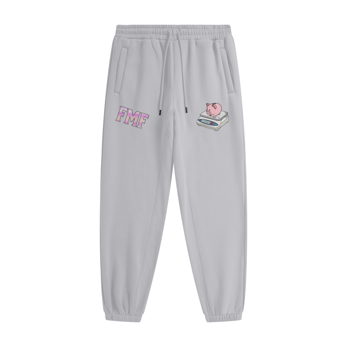 “Poor Piggy” Fleece Joggers