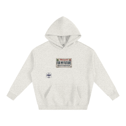 “License Plate” Oversize Fleeced Hoodie