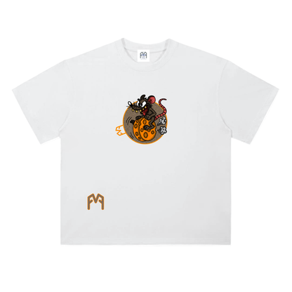 “Wheely Cheesy” Drop Shoulder T-Shirt