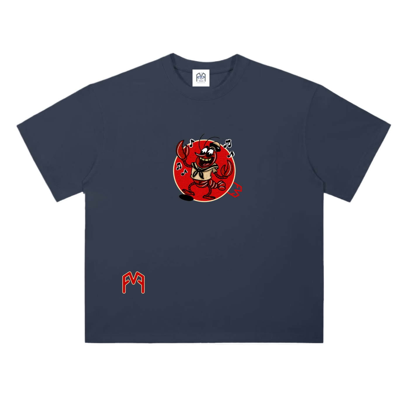 “Lobster Larry” Drop Shoulder T-Shirt