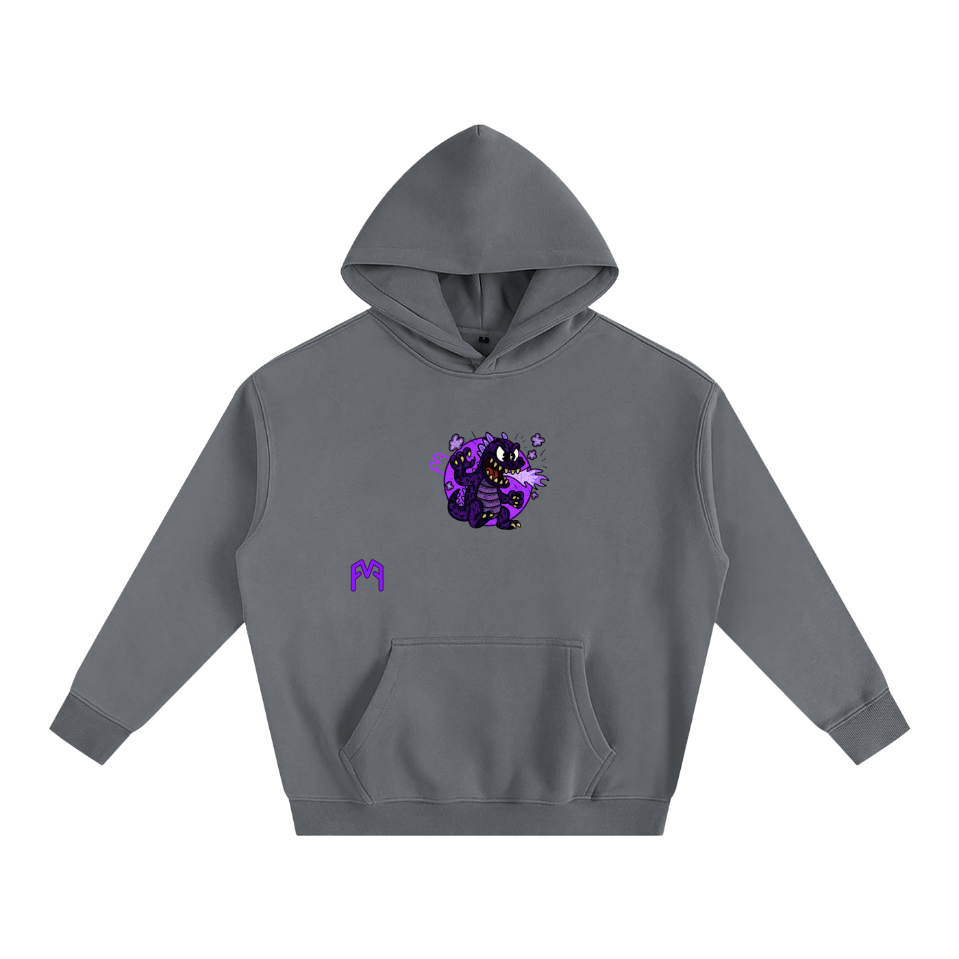 “Atom-Breath Menace” Oversize Hoodie