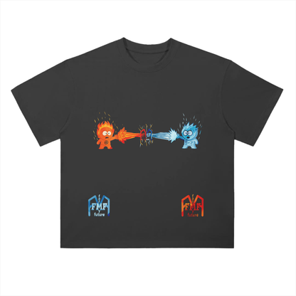 “Hot n’ Cold” Drop Shoulder T-Shirt
