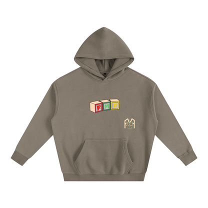 “Building Blocks #2” Oversize Fleeced Hoodie