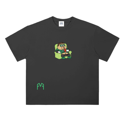 “Green Recliner” Drop Shoulder T-Shirt
