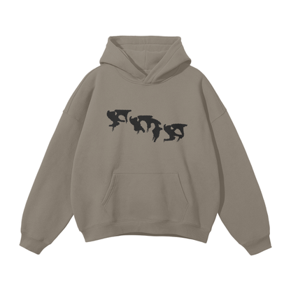 “Graffiti” (Black) Oversized Hoodie