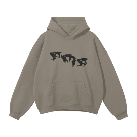 “Graffiti” (Black) Oversized Hoodie