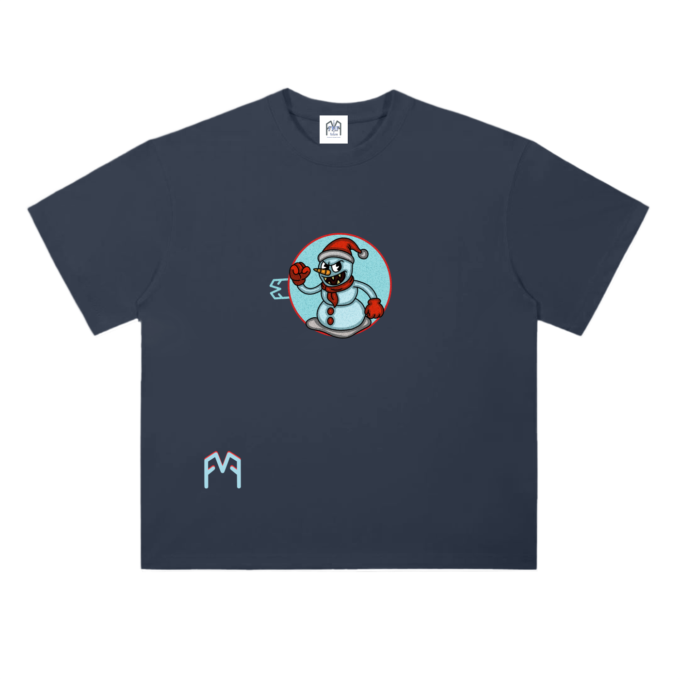 “Man Of Snow” Drop Shoulder  T-Shirt