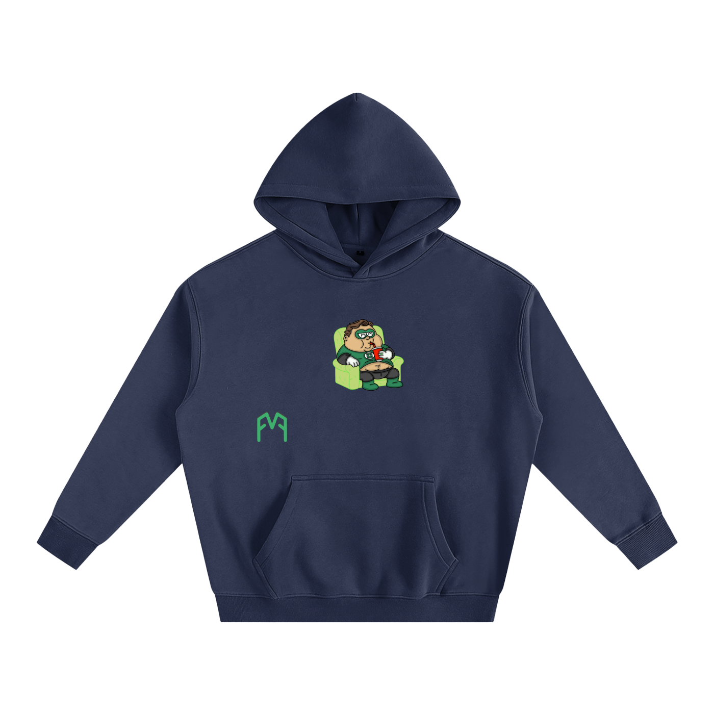 “Green Recliner” Oversize Hoodie
