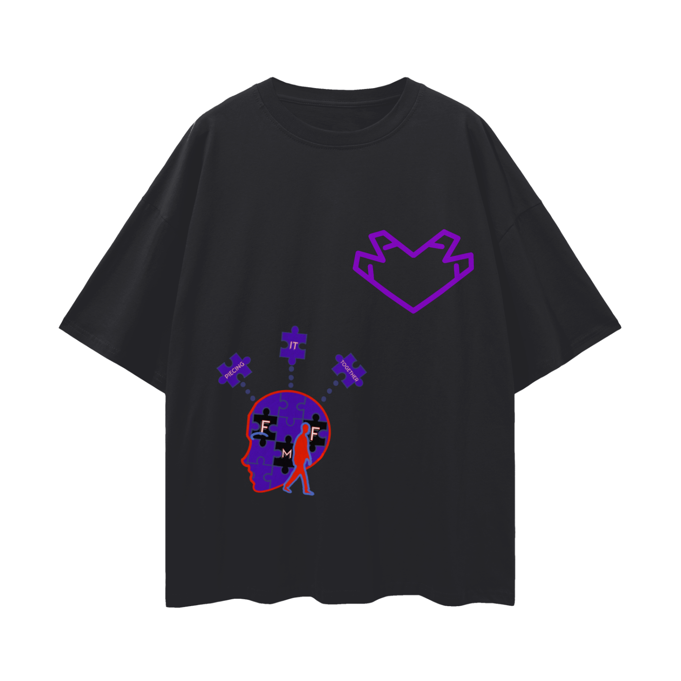 “Piecing It Together” Oversize Tee