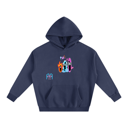“Silhouettes” Oversize Fleeced Hoodie