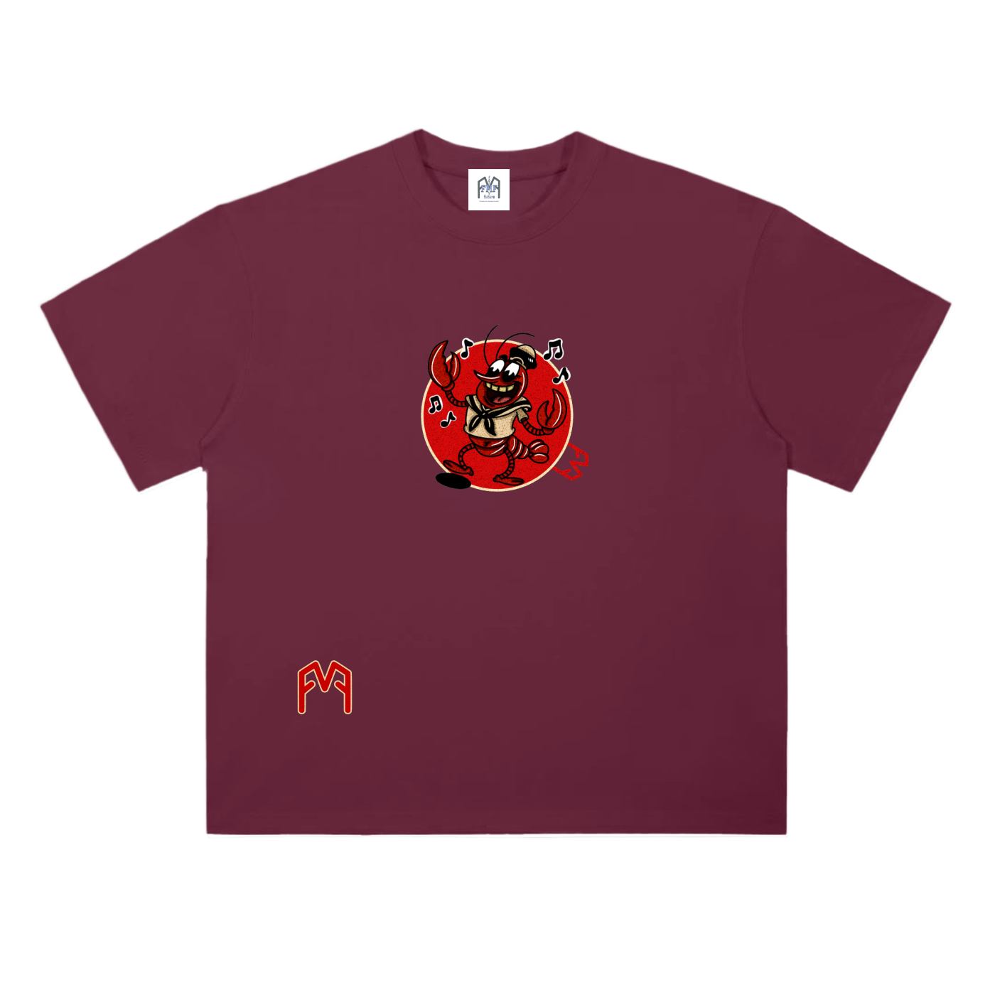 “Lobster Larry” Drop Shoulder T-Shirt