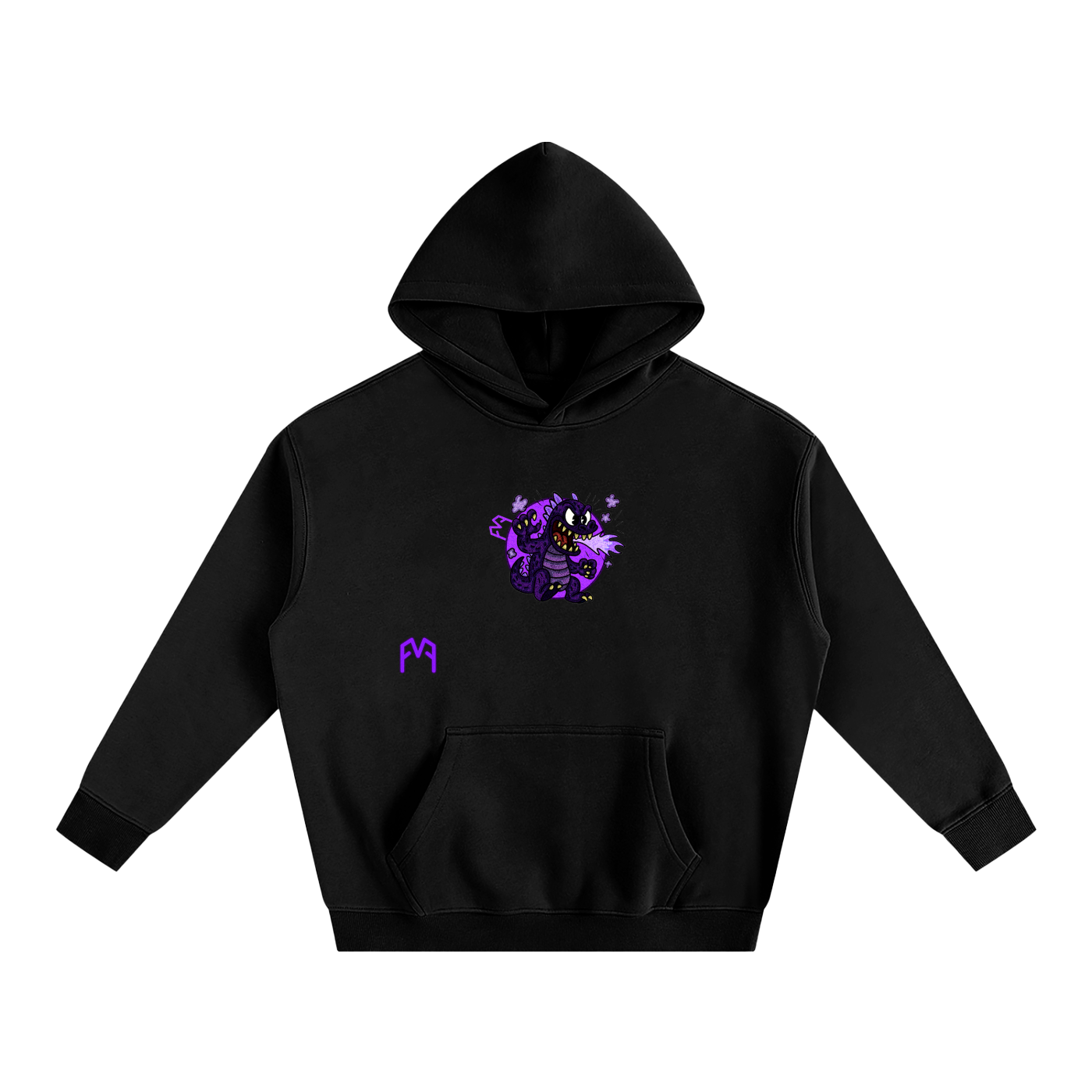 “Atom-Breath Menace” Oversize Hoodie
