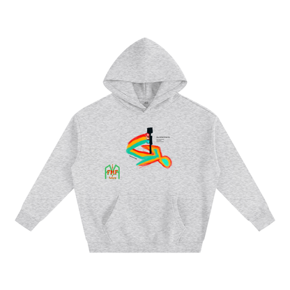 “Stop, Starting” Oversize Fleeced Hoodie