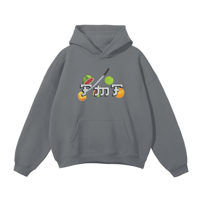 “Cut Fruit” Oversized  Fleece Hoodie