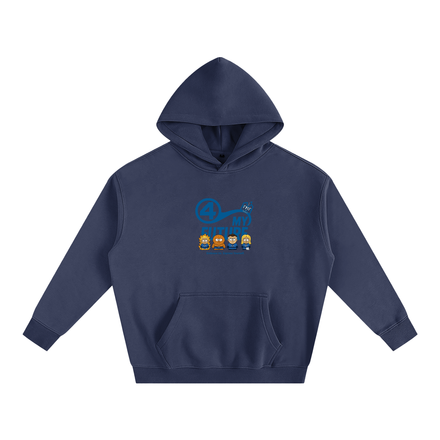 “Fantastic Four” Oversize Fleeced Hoodie
