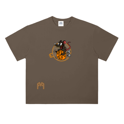“Wheely Cheesy” Drop Shoulder T-Shirt