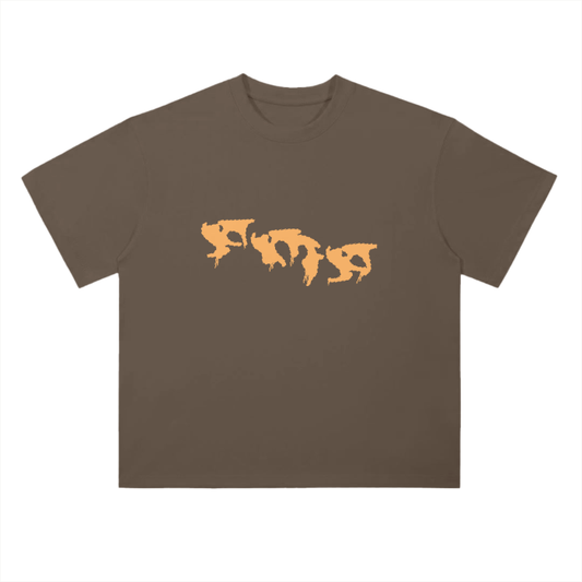 “Graffiti” (Orange) Drop Shoulder T-Shirt