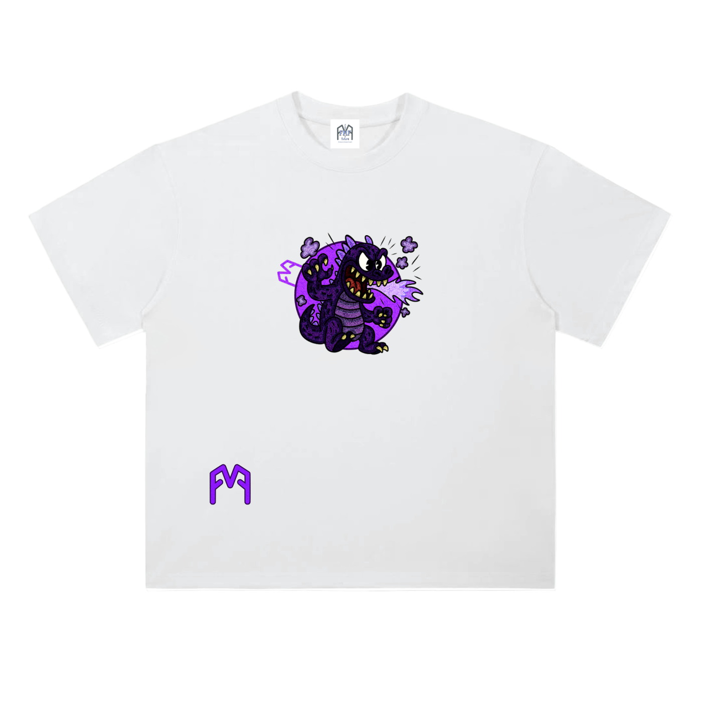 “Atom-Breath Menace” Drop Shoulder T-Shirt