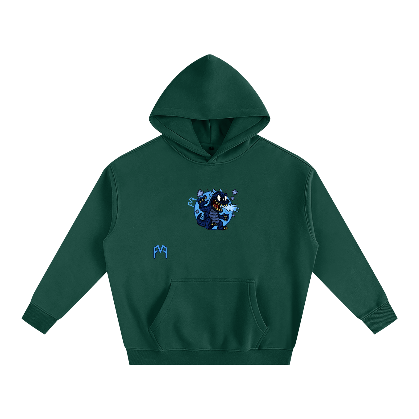 “Atom-Breath Menace” Oversize Hoodie