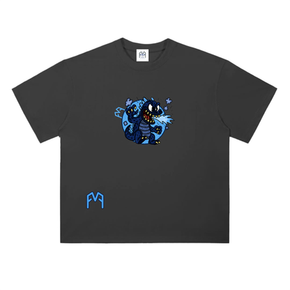 “Atom-Breath Menace” Drop Shoulder T-Shirt