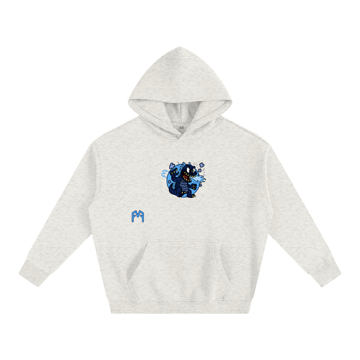 “Atom-Breath Menace” Oversize Hoodie