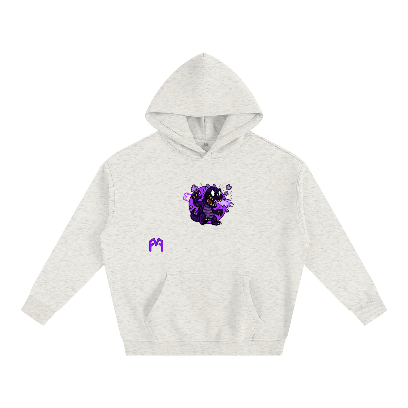 “Atom-Breath Menace” Oversize Hoodie
