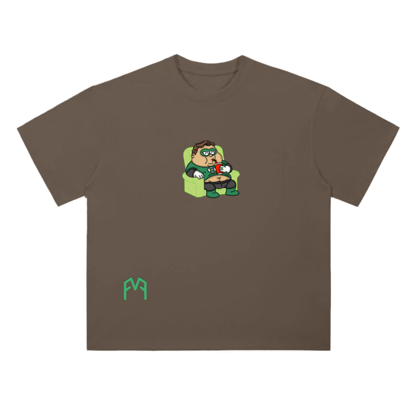 “Green Recliner” Drop Shoulder T-Shirt