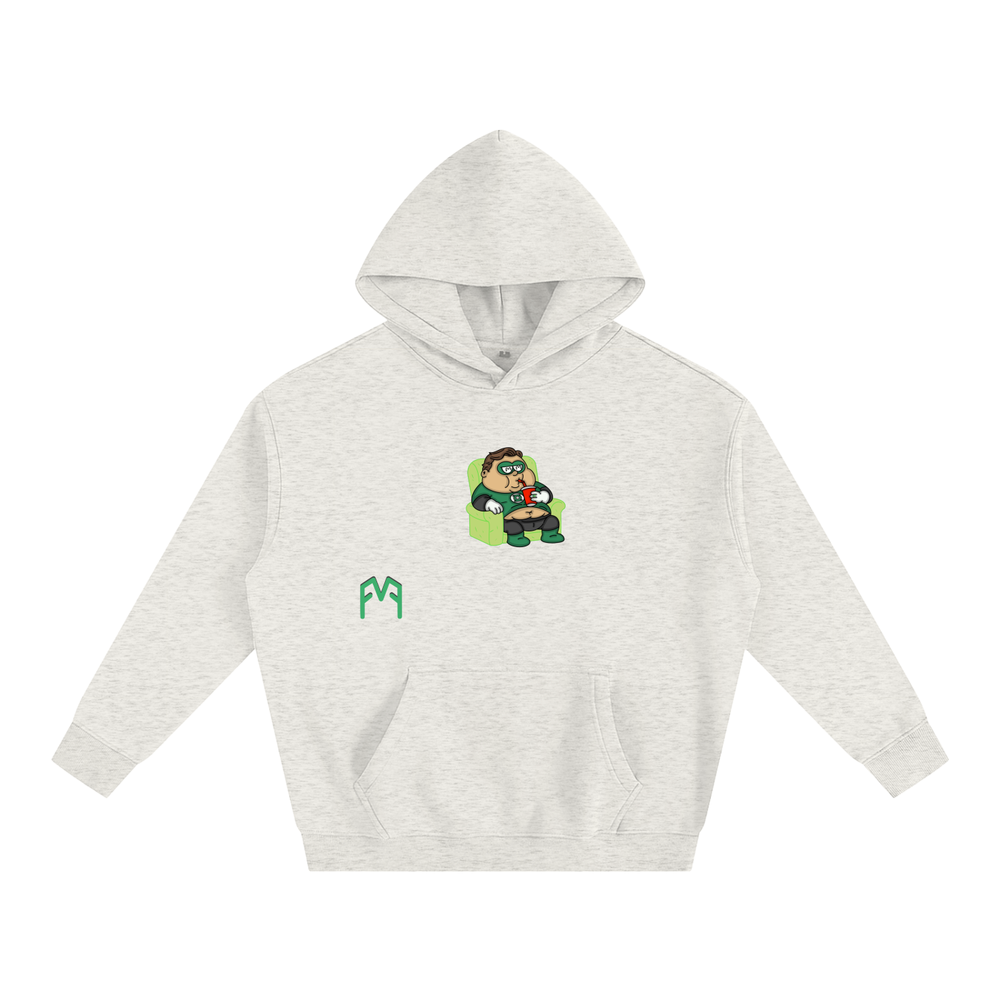 “Green Recliner” Oversize Hoodie
