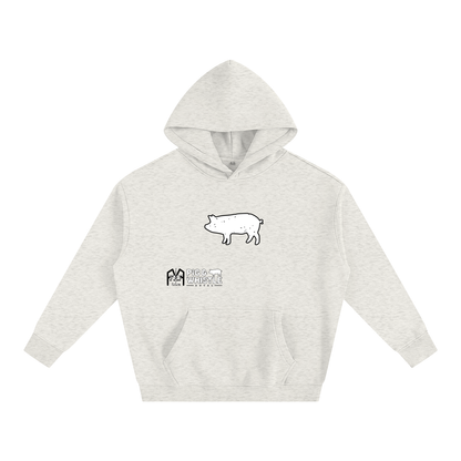 “Piggy” (Inverted) Oversize Fleeced Hoodie