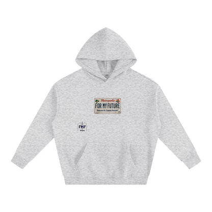“License Plate” Oversize Fleeced Hoodie