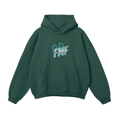 “FMF Shadows” (Blue) Oversized Fleece Hoodie
