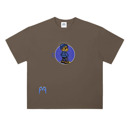 “Coloured Snow” Drop Shoulder T-Shirt