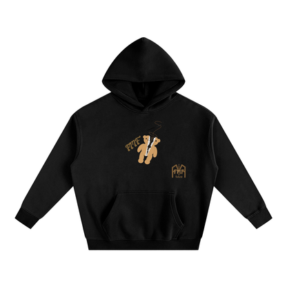 “Torn Teddy” Oversize Fleeced Hoodie