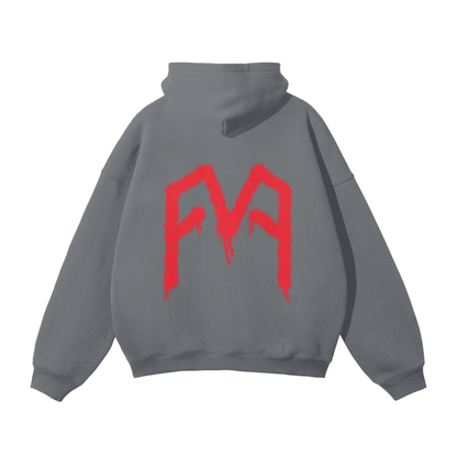 “Graffiti” (Red) Oversized Hoodie