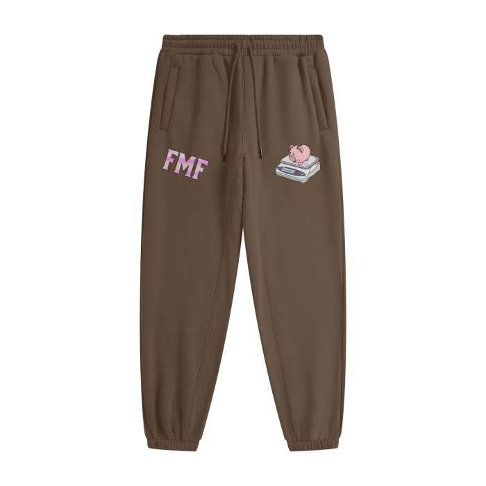 “Poor Piggy” Fleece Joggers