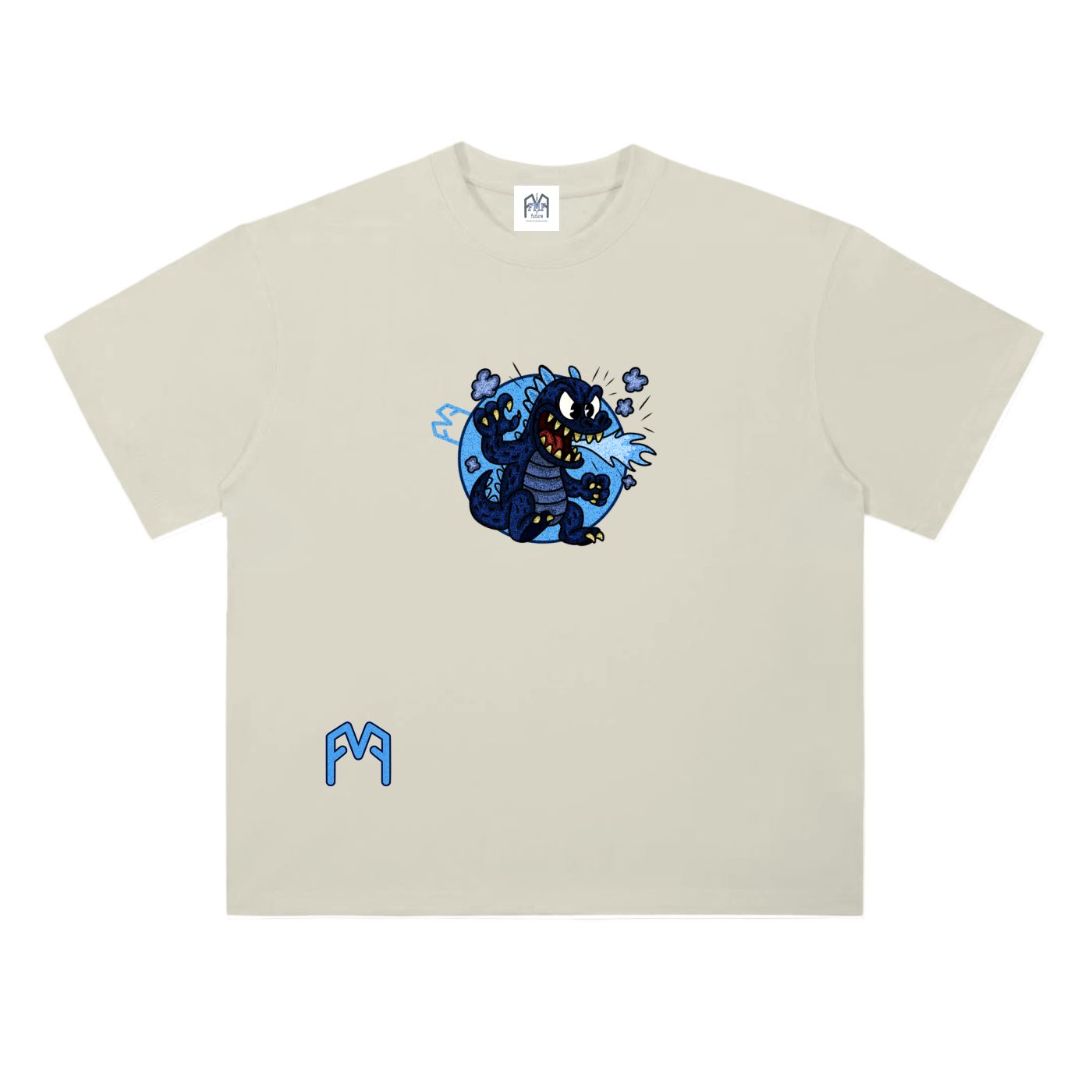 “Atom-Breath Menace” Drop Shoulder T-Shirt