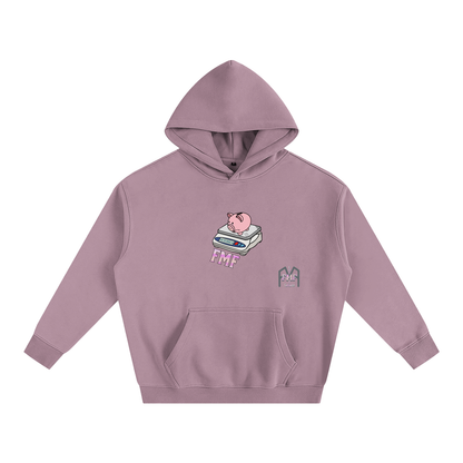 “Poor Piggy” Oversize Fleeced Hoodie