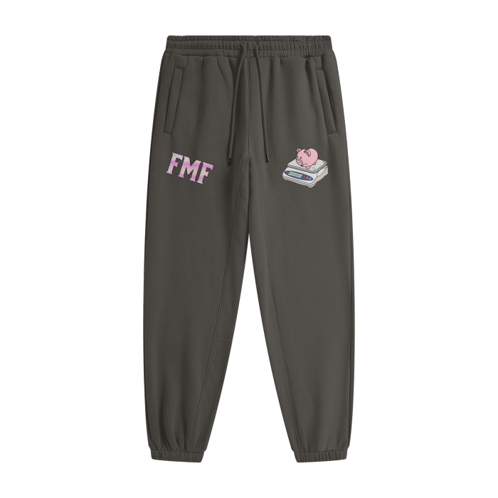 “Poor Piggy” Fleece Joggers