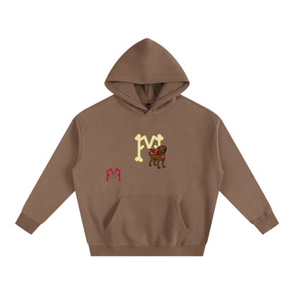 “Super Dog” Oversize Fleeced Hoodie