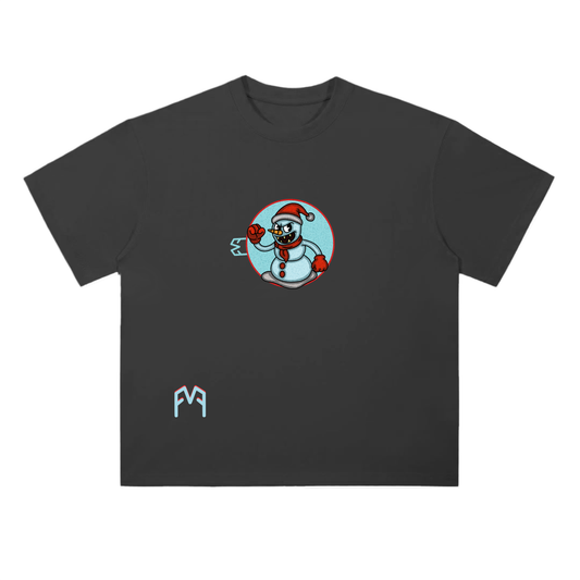 “Man Of Snow” Drop Shoulder  T-Shirt