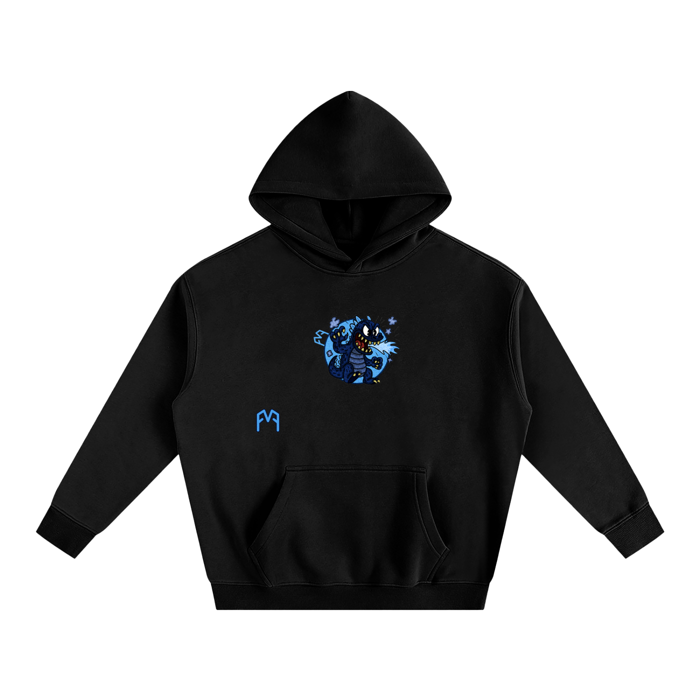 “Atom-Breath Menace” Oversize Hoodie