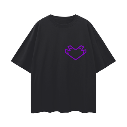 “Purple heart” Oversized Tee