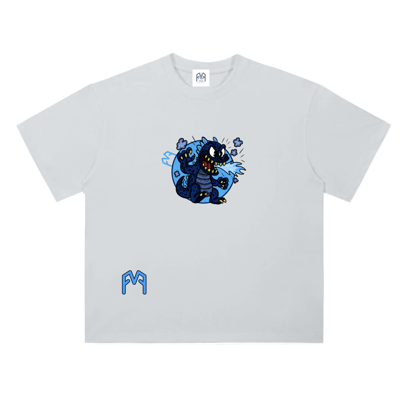 “Atom-Breath Menace” Drop Shoulder T-Shirt