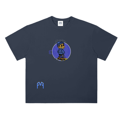 “Coloured Snow” Drop Shoulder T-Shirt