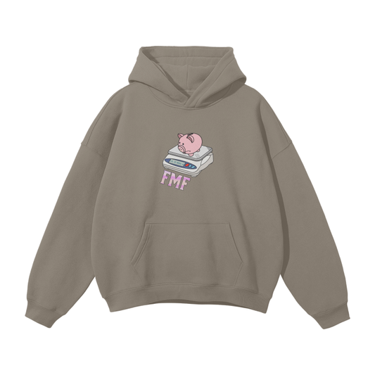 “Poor Piggy” Oversized Fleece Hoodie