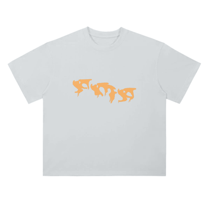 “Graffiti” (Orange) Drop Shoulder T-Shirt