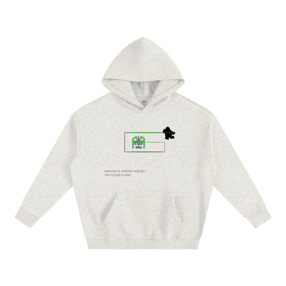 “The Future Is Dark” Oversize Fleeced Hoodie