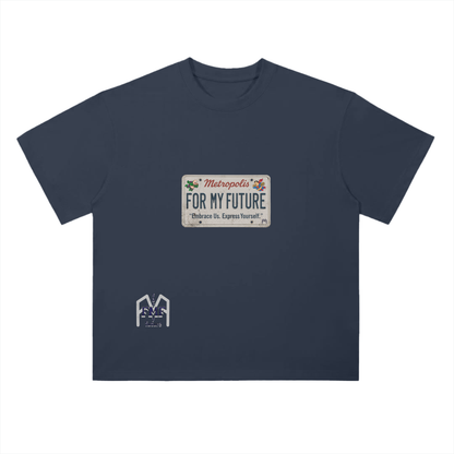 “License Plate” Drop Shoulder T-Shirt
