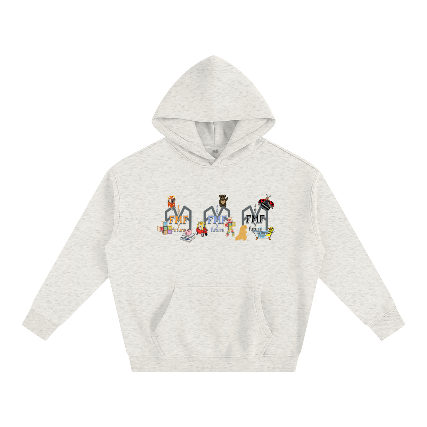 “Seeing 3” Oversize Fleeced Hoodie