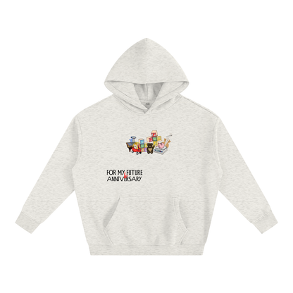 “Yr 1” (Red) Oversize Fleeced Hoodie